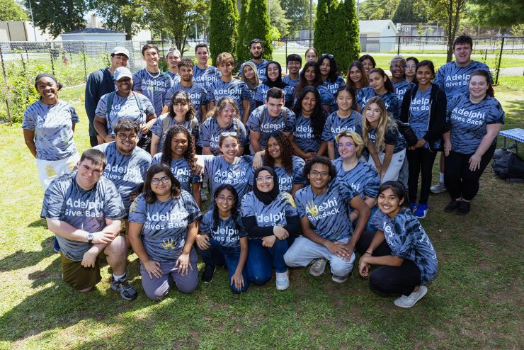 A large group of students at FCAP event